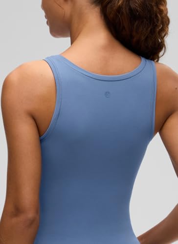 Image of CRZ YOGA Softembrace Scoop Neck Tank Top | Workout, Ultra Soft, Tight Fit, Waist Length, Double Lined, Sleeveless Shirts for Women