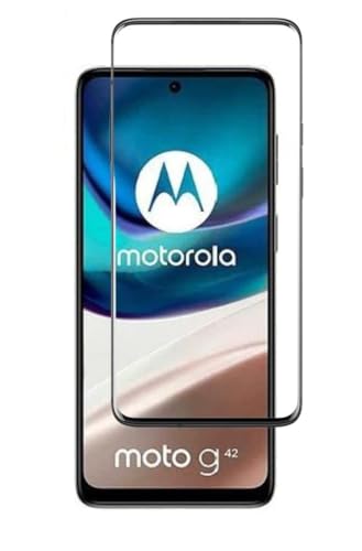 Image of HD Tempered Glass Screen Protector Compatible For Moto G42 5G With Edge To Edge Coverage And Easy Installation Kit