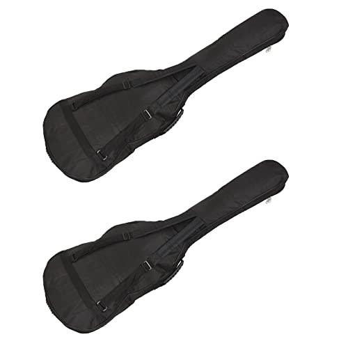 Housse guitare basse electrique etanche lot de 2 etui noir rembourre 5mm