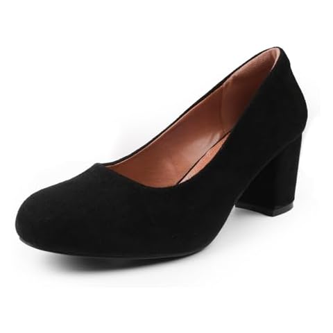 Women's Mid High Block Heels Mary Jane Shoes Cover