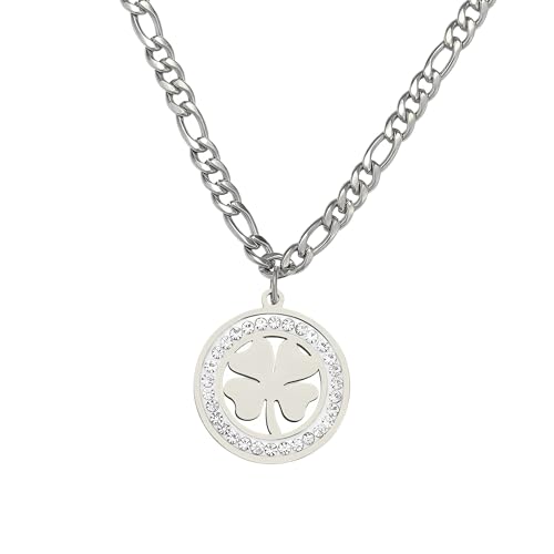 Collier Alhambra argent sterling trèfle anti-ternissement femme