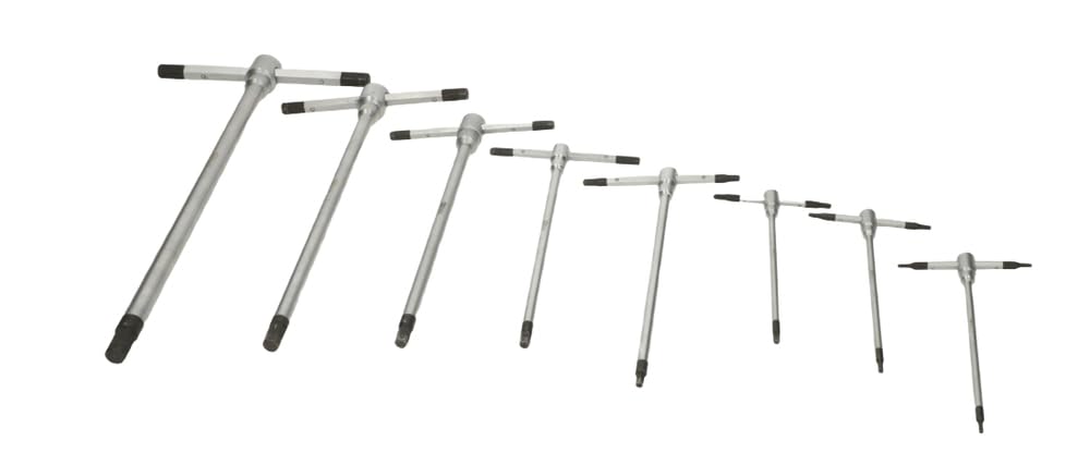 KS Tools 158.5111 Expositor de 8 llaves hexagonales con mango en T, 8 unidades