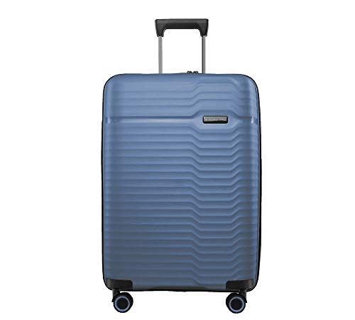 Image of Nasher Miles Sahara Hard-Sided Polypropylene Check-in Luggage Navy Blue 28 inch |75cm Trolley Bag