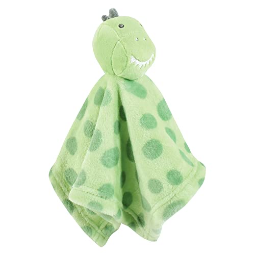 Image of Hudson Baby Unisex Baby Animal Face Security Blanket, Dino, One Size