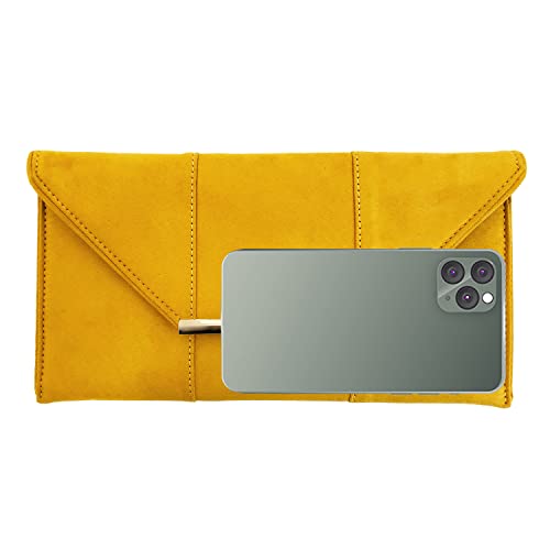 Image of JNB Faux Microsuede Envelope Clutch