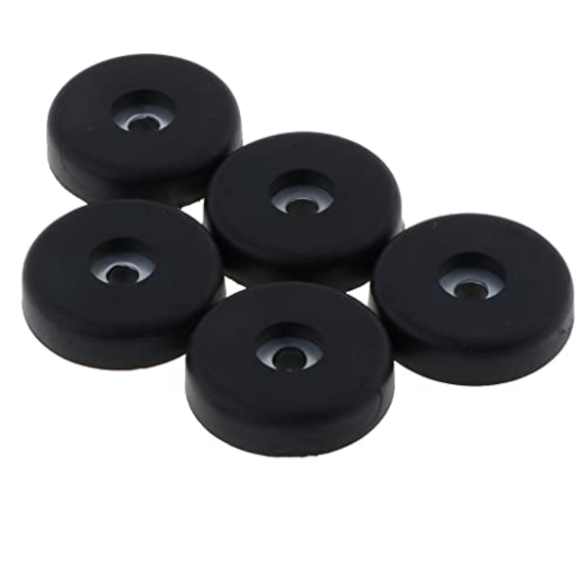 5pcs Round Black Bumpers Pads Rubber Feet, 40x10mm
