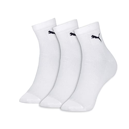 PUMA Cano Medio Esportiva Performance, Meias Feminino, Branco (White), 34-39