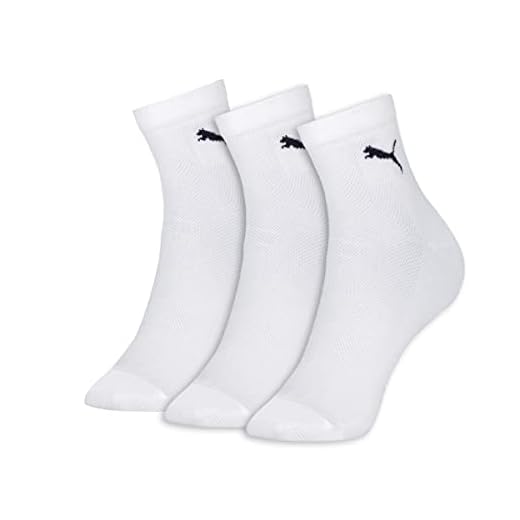 PUMA Cano Medio Esportiva Performance, Meias Feminino, Branco (White), 34-39