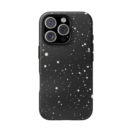 Coque rigide mate iPhone 16 Pro anti-rayures texture spatiale minimale