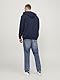 Jack & Jones Herren Jjebradley Zip Hood Noos Pls Sweatshirt-Jacke, Marine, 5XL Große Größen EU