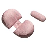 Aoaoy Ancho de Embarazo Ajustable Almohada de Algodón Cómodo Almohada Ergonómica de Maternidad Almohada con Tecnología Bio-Anti, Mejor Idea para (Tamaño Universal)