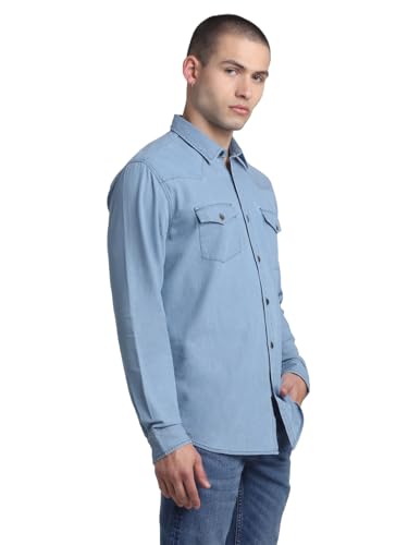 Image of Jack & Jones Men's Cotton Solid Regular Fit Shirt