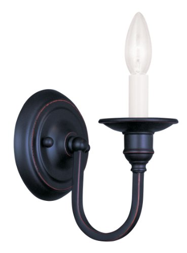 Image of Livex Lighting 5141-67 Cranford 1-Light Wall Sconce, Olde Bronze