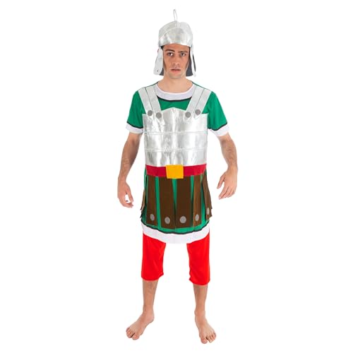 CHAKS Disfarce legionário romano asterix e obélix para homem, colorido e médio