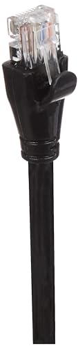 Image of amazon basics RJ45 Cat-6 Ethernet Patch /LAN Cable for Personal Computer - 10 Feet (Black)