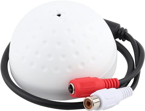 IDELEC Microphone for CCTV Camera, Mic Audio Pickup Device Mini Monitoring Head Security Camera High Sensitive External Outdoor Recorder DVR Surveillance Pack of 1 IDELEC Microphone for CCTV Camera, Mic Audio Pickup Device Mini Monitoring Head Security Camera High Sensitive External Outdoor Recorder DVR Surveillance Pack of 1