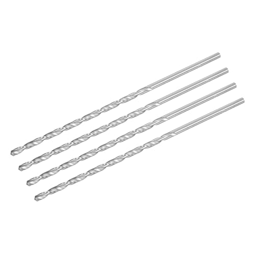 uxcell Forets torsion 4mm acier rapide extra long 160mm bois plastique alu 4pc