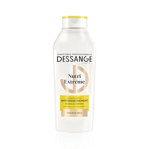 DESSANGE - Shampoing Nutri-Extrême - Formule Enrichie En Céramide & Huile De Camélia - Anti-Dessèchement - Nourrit, Protège & Adoucit - Cheveux Secs -...