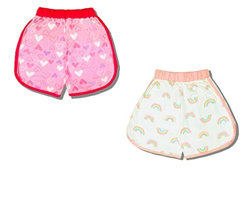 Image of 100% Cotton Printed Combo Shorts for Girls - Regular Fit Set of 2