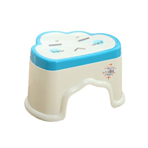 Hocker Für Kinder, Kunststoff rutschfeste Kleine Hocker Home Hocker Ändern Schuh Bank Kunststoff Stapel Hocker Bad Tritt Hocker (Color : Blue, Size : 29.5 * 22.5 * 20CM) Cover