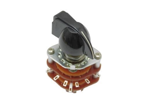 6-Position Rotary Switch, 4 Pole(2 Deck) with Black Chicken