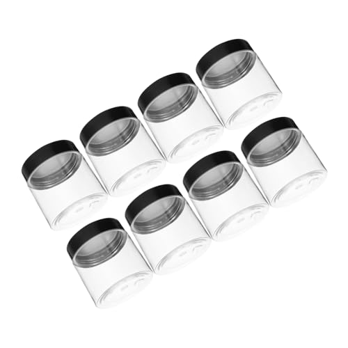 TOVINANNA 1 Juego Tarro De Plástico Contenedor De Almacenamiento De Café Hermético Desayuno Almuerzo Contenedor Vacío Botes Con Tapas Herméticas Refrigerador La Mascota Transparente 8 Piezas