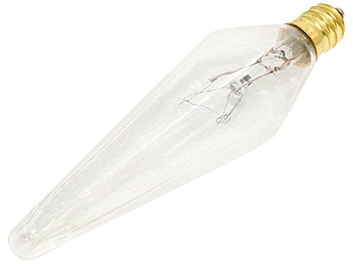 Bulbrite Incandescent Candelabra Screw Base (E12) Light Bulb, 25 Watt, Clear Prism, 2
