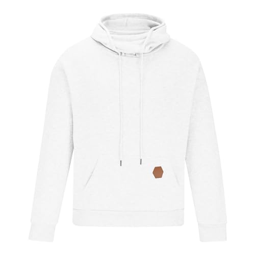 NATHGAM Man's Long Sleeve Pullovers Pockets Drawstring Fashion Loose Fit Winter Casual Hooded with Face Cover Mask4