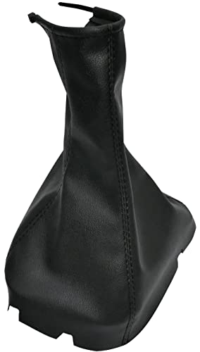 Aerzetix - C58509 - Cuffia soffietto per leva del cambio - compatibile con Chevrolet Aveo a partire dal 2004, Daewoo Kalos a partire dal 2004 - colore: nero - in pelle sintetica