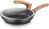 Wok Mit Deckel, Antihaft-Pfanne Mit Deckel, Induktionsgeeignetes Sauteusen-Kochgeschirr, Für Gas- Und Induktionsherde