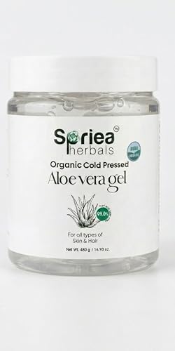 Image of Cold Pressed Aloe Vera Gel For Face with Pure Aloe Vera & Vitamin E for Skin and Hair- Paraben & Sulfate Free (480g)