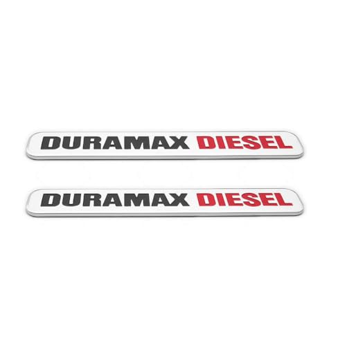 Information on Duramax Diesel 6.6L Common Engine Noises - 2017-2023 Chevrolet Silverado & GMC Sierra 4 2X 6.6l Duramax Die-sel Allison Emblem Fender Door Hood Tailgate Decal Badge Nameplate Letter Replacement for Badges Silverado 2500 3500 HD (Chrome Black Red)