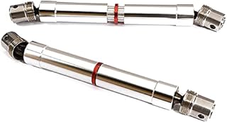 Integy RC Model C27926SILVER Billet Machined Center Drive Shafts for Traxxas TRX-4 Crawler (12.8-inch WB)