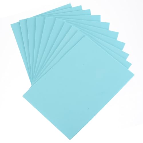 MECCANIXITY 50 Pack EVA Foam Sheets Light Blue 7.8 Inch x 5.9 Inch 2mm Thick Crafts Foam EVA Sheets for Costumes, Arts and Crafts Projects