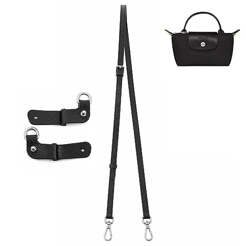 Image of Leather Purse Straps Replacement Shoulder Strap Leather Adjustable Crossbody Strap Suitable for Long champ Handbags