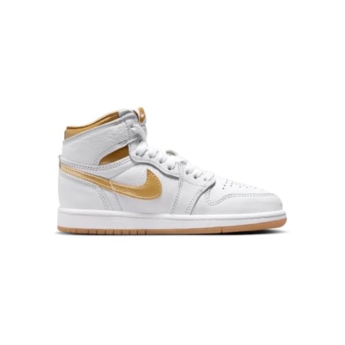 Jordan Little Kid's 1 Retro High OG White/Metallic Gold (FD2597 107) - 1