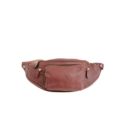 Katana - Sac Banane Homme en Cuir - Marron - 40 x 16 x 8 cm - Marron