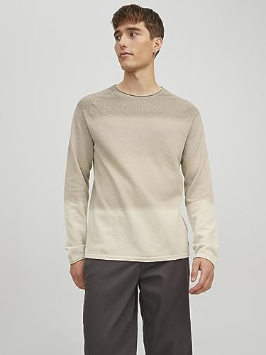 JACK & JONES Herren Strickpullover Rundhals Basic Langarm Sweater Baumwolle Shirt JJEHILL – Ansicht 2