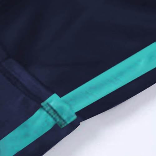 Girl's Sweatpants Color Block Striped Side Active Wide Leg Joggers with Pockets Elastic High Waisted Athletic Pants4