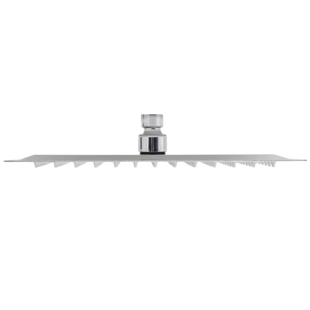 Set di 2 soffioni doccia a immersione quadrata 25 x 25 cm in acciaio inox 02_0002105