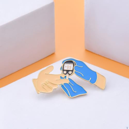 Image of Dr's gift Bacterial Petri Dish Enamel Brooch Lapel Badge Pin for Backbag Hat Science Lab Jewelry for Microbiologists Biology Students Researchers Gift