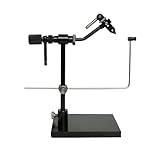 Raprance Rotary Fly Tying Vise with Portable Travel Case, Fly Fishing Tying Tool(Black)