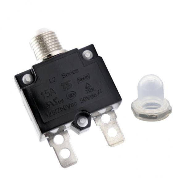 Club Bollywood® 3x15A Circuit Breaker Overload Protector Switch Fuse Resettable AC 125/250V-image-46