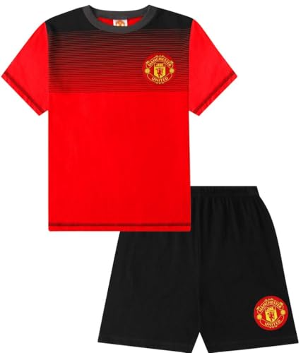 Manchester United Football Club Short Pyjamas Cotton Red Black (8-9 Years)