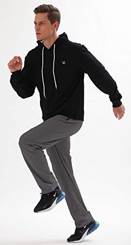 Airike Athletic Pants Men Water Resistant Quick Dry Polyester Hiking Running Warm Up Sweatpants With Zipper Pockets #TOP5