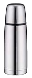 alfi Thermosflasche Edelstahl mattiert 350ml, isoTherm Perfect, Isolierflasche mit Trinkbecher, 5107.205.035 spülmaschinenfest, Drehverschluss, dicht, Thermoskanne 12 Stunden heiß, 24 Stunden kalt