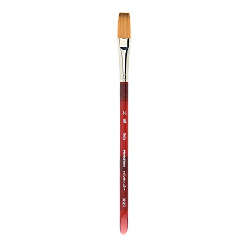 Princeton Velvetouch Stroke Brush, Synthetic, Short Handle, Size 1/2 inch, 1 Count