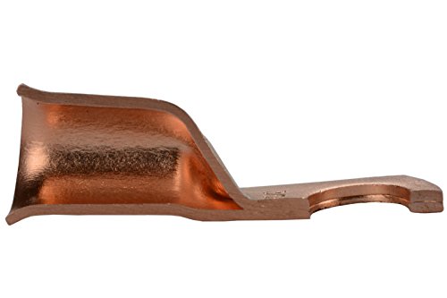 Temco 25 Pack Bare Copper Welding Battery Cable Ends, Lugs Terminal 4 Awg 1/4" Hole (6 Awg To 1/0 Awg Options Available) #TOP6