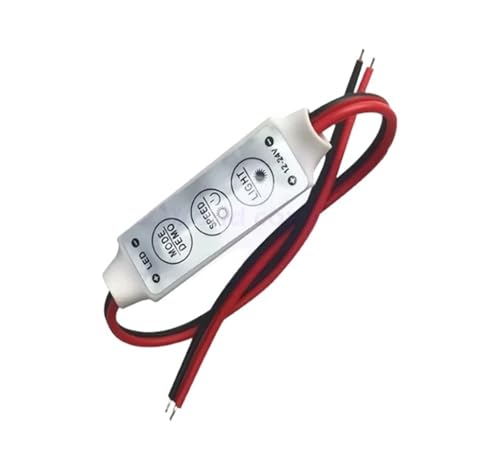 Contrôleur de bande lumineuse LED mini variateur DC 5V 12V 24V pour ruban monochrome 3 touches 5pcs