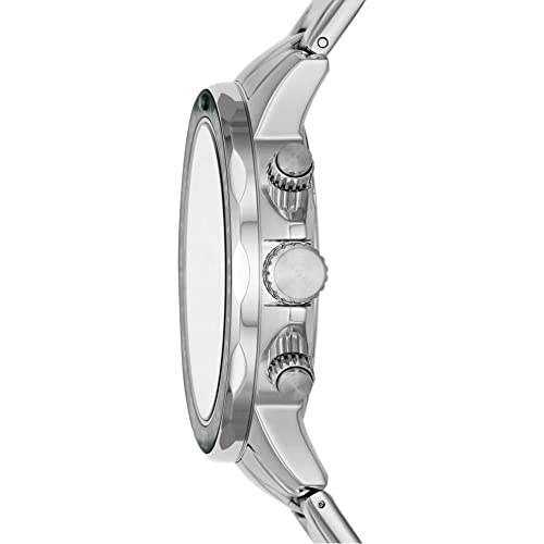 Fossil Mens Bannon Stainless Steel Watch Bq2492, Silver, SILVER, bracelet